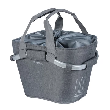 Első kosár Basil 2Day Front Carry All Basket szürke