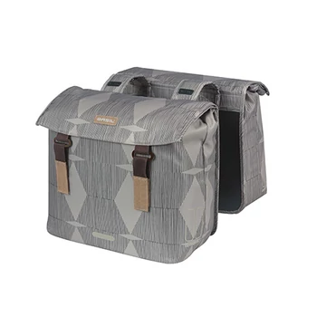 Basil Elegance Double Bag szürke 40-49 liter
