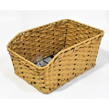 Hátsó kosár Rattan 46x30x21cm világos barna