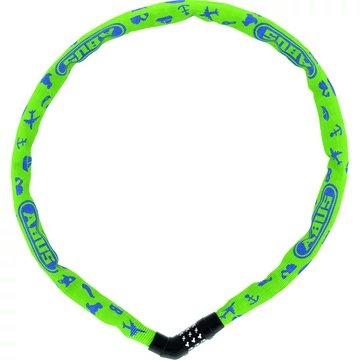 Abus Steel-O-Chain 4804C/75cm Symbols lime lakat