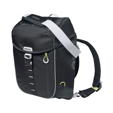 Hátizsák Basil Miles Daypack Hook  fekete/lime 17l