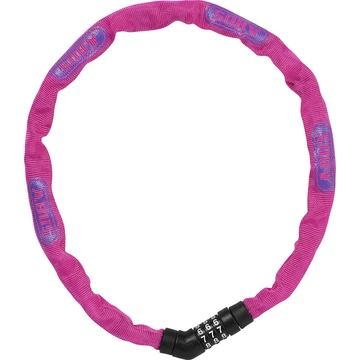 Abus Steel-O-Chain 4804C/75cm számos pink lakat