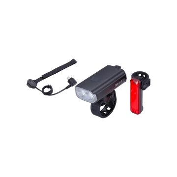BBB StrikeDuoCombo 1200 lumen USB töltővel lámpa szett