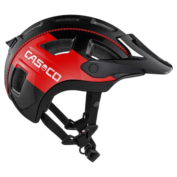 Casco MTBE 2 M /56-58cm/ matt fekete/piros sisak