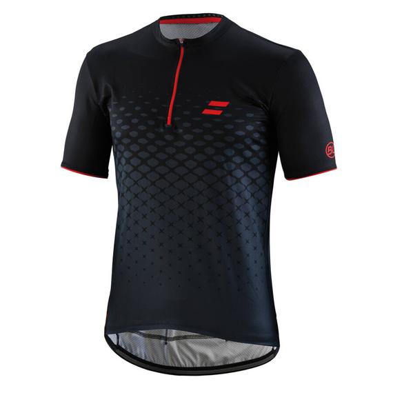 BicycleLine Line Rayon MTB fekete/piros rövid ujjú M