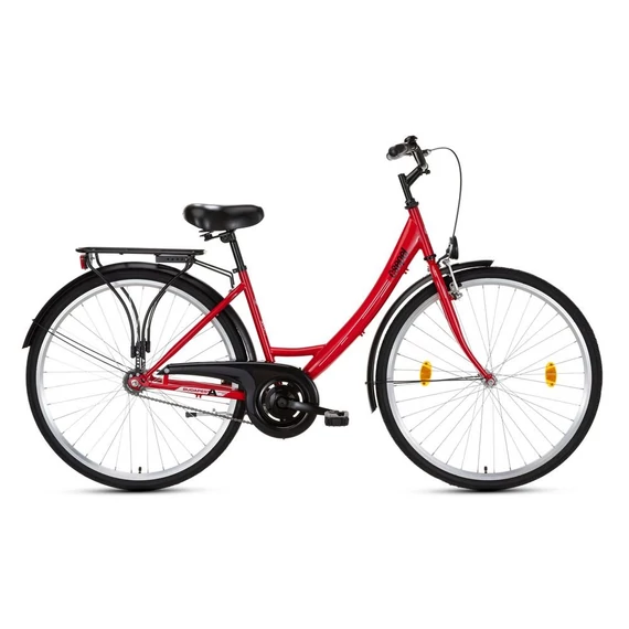 Csepel 26" Budapest A 1 sebességes piros 