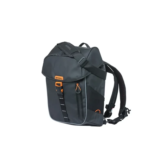 Hátizsák Basil Miles Daypack Hook  fekete/narancs 17l