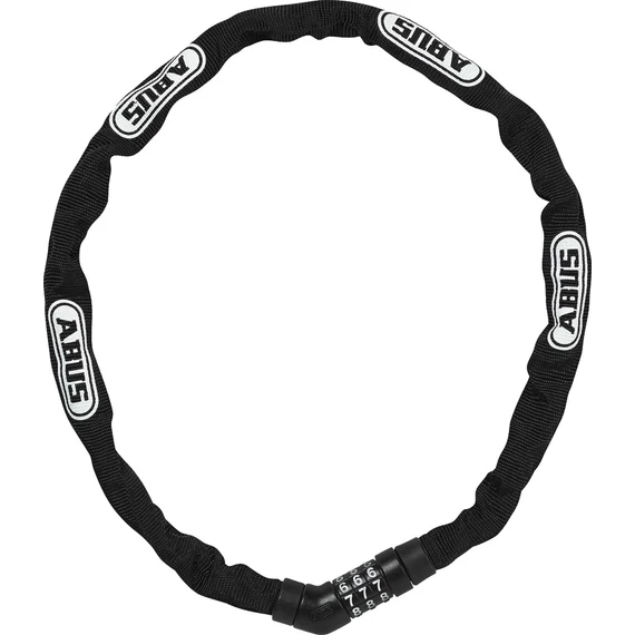 Abus Steel-O-Chain 4804C/75cm számos fekete lakat